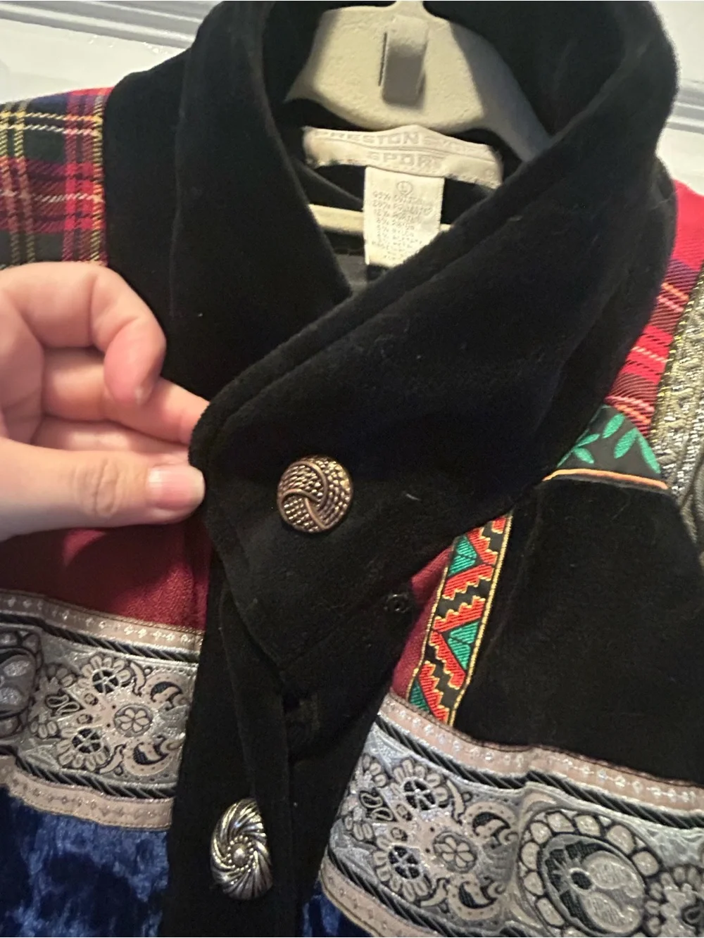Vintage Preston and York Sport Patchwork Bomber Jacket - Multicolor